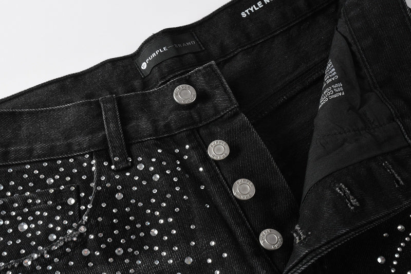 Purple Brand Crystal Diamond Jeans #9125