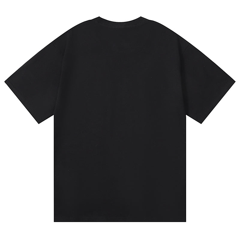 Purple Brand Mushroom Cloud Pattern Print T-Shirt