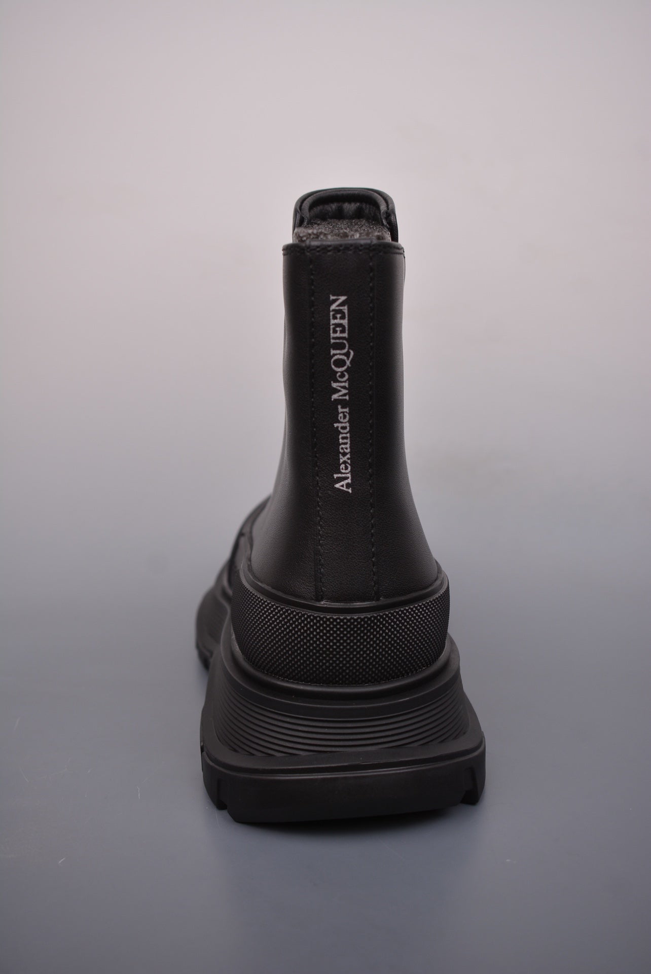 Alexander McQueen Tread Slick Front-Zip Ankle Boots